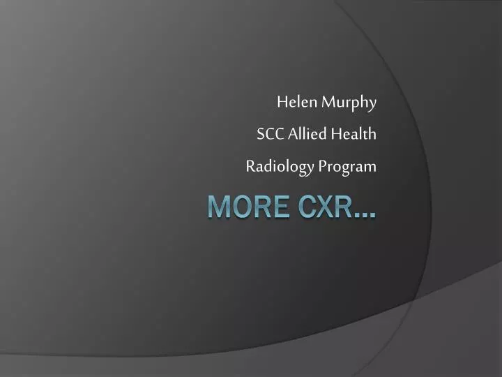 helen murphy scc allied health radiology program