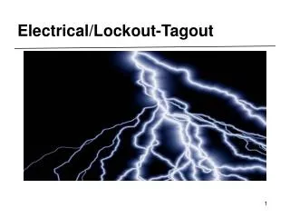 Electrical/Lockout-Tagout