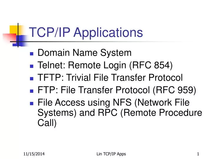 tcp ip applications
