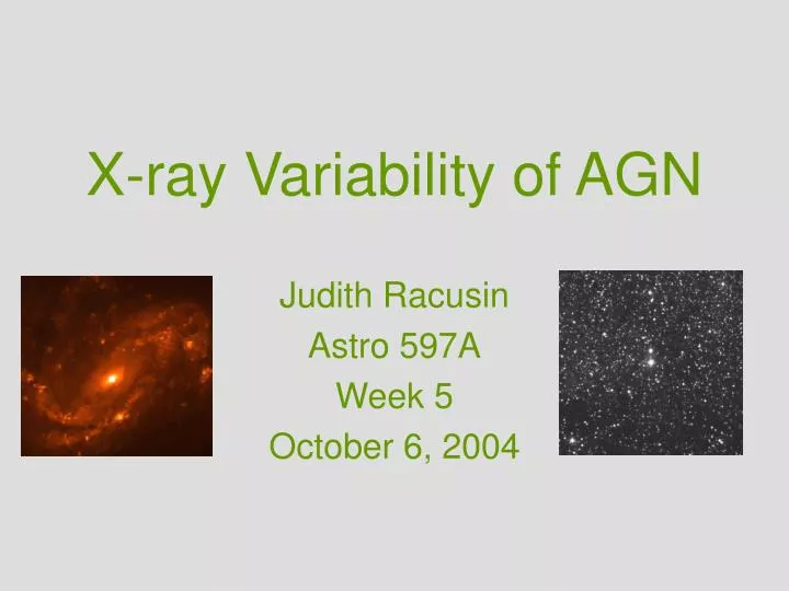 x ray variability of agn
