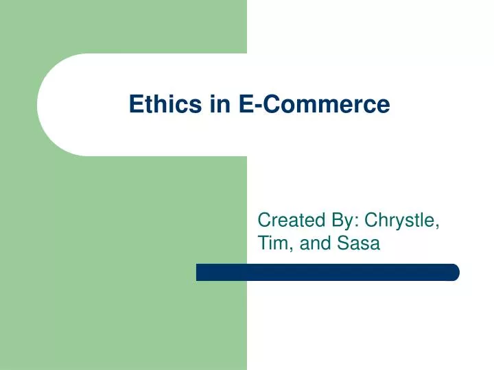 ethics in e commerce