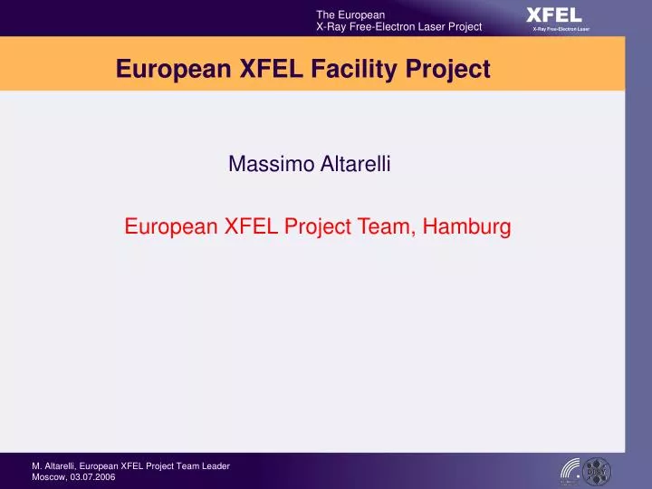 european xfel facility project