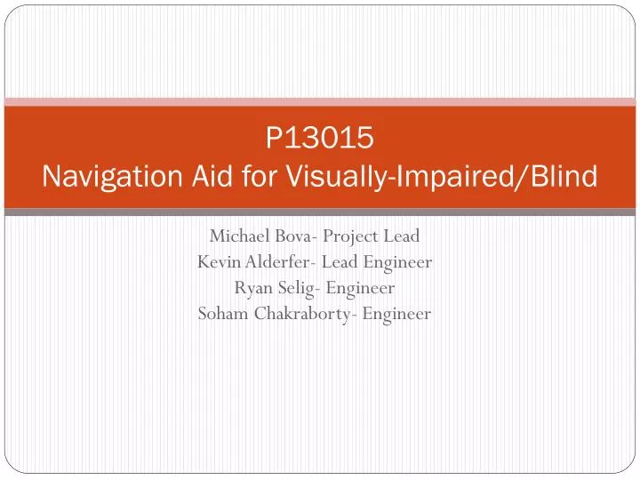 p13015 navigation aid for visually impaired blind