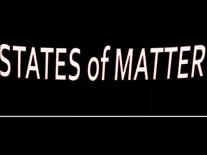 states of matter