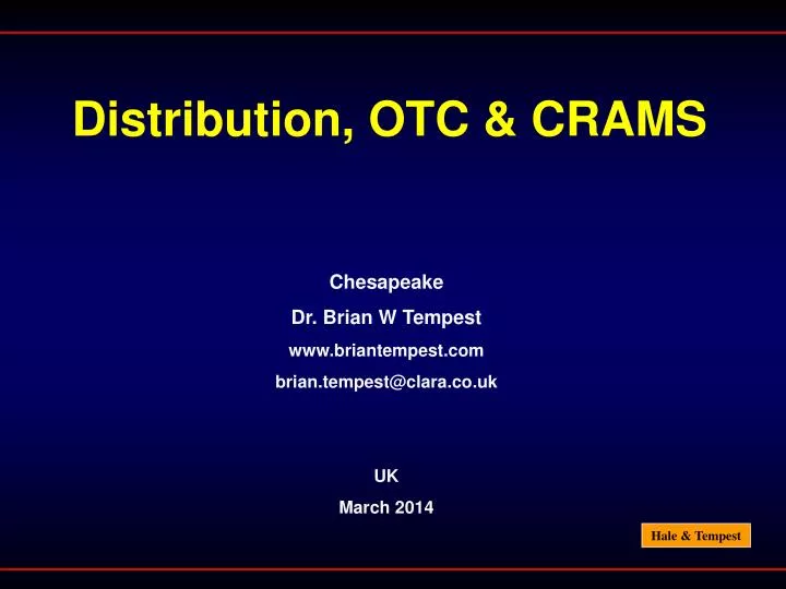 distribution otc crams