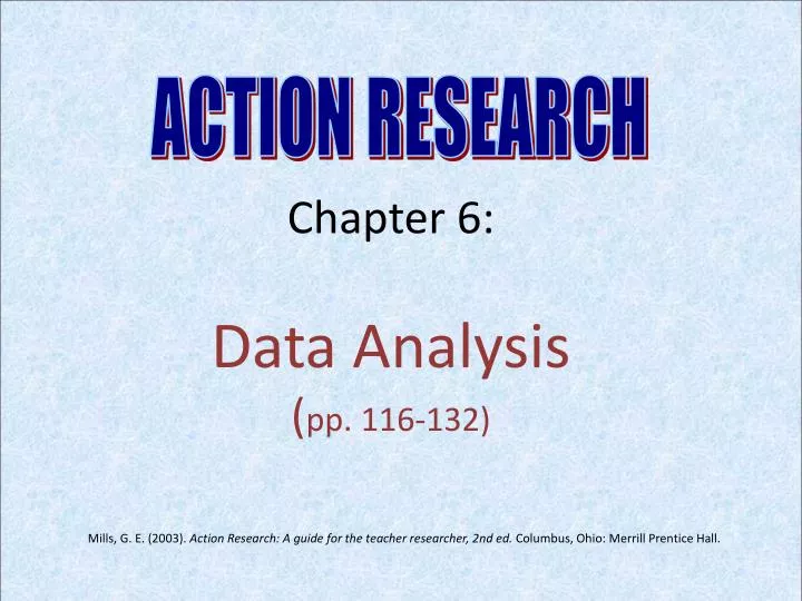 chapter 6 data analysis pp 116 132