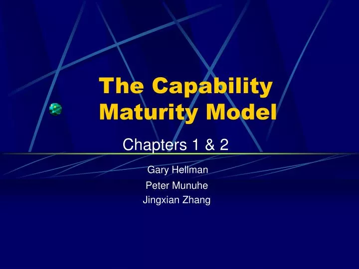 the capability maturity model