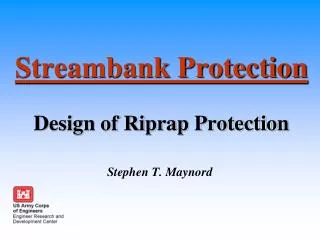 Streambank Protection Design of Riprap Protection