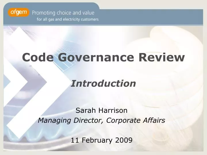 code governance review introduction