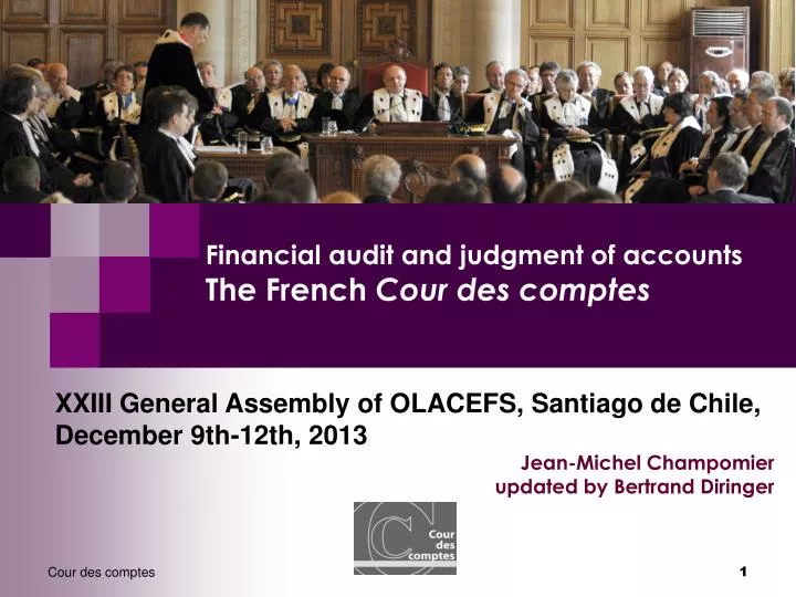 financial audit and judgment of accounts the french cour des comptes