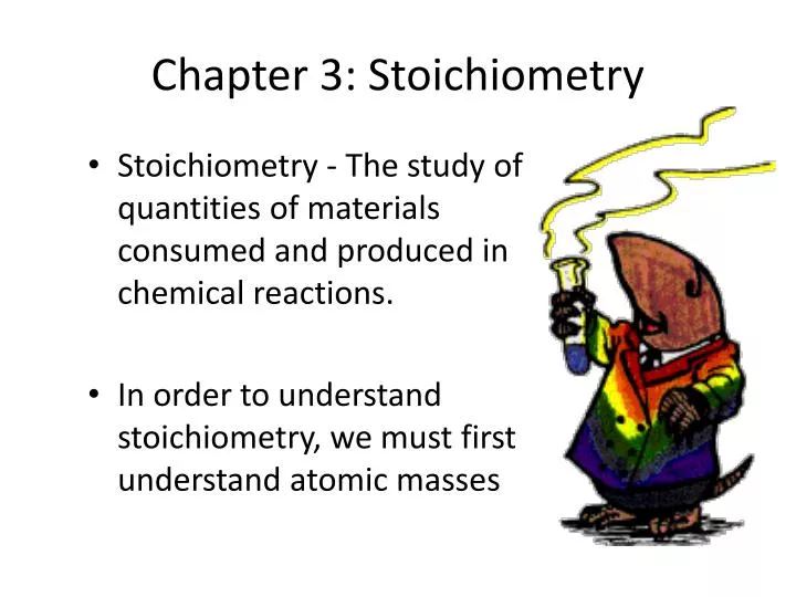 chapter 3 stoichiometry
