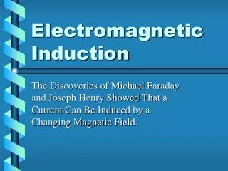 Electromagnetic Induction