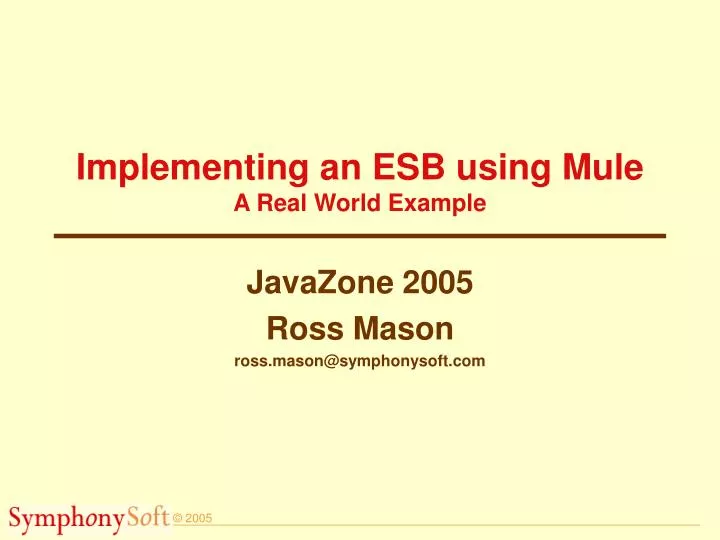 implementing an esb using mule a real world example