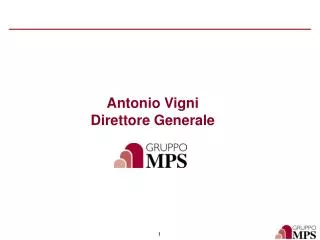 antonio vigni direttore generale