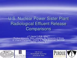 U.S. Nuclear Power Sister Plant Radiological Effluent Release Comparisons