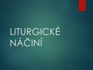 liturgick n in
