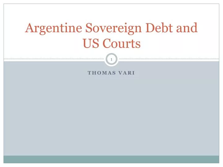 argentine sovereign debt and us courts