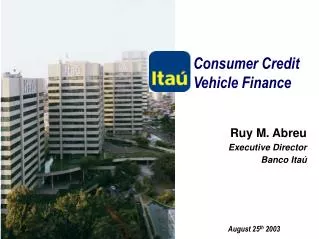 Consumer Credit Vehicle Finance