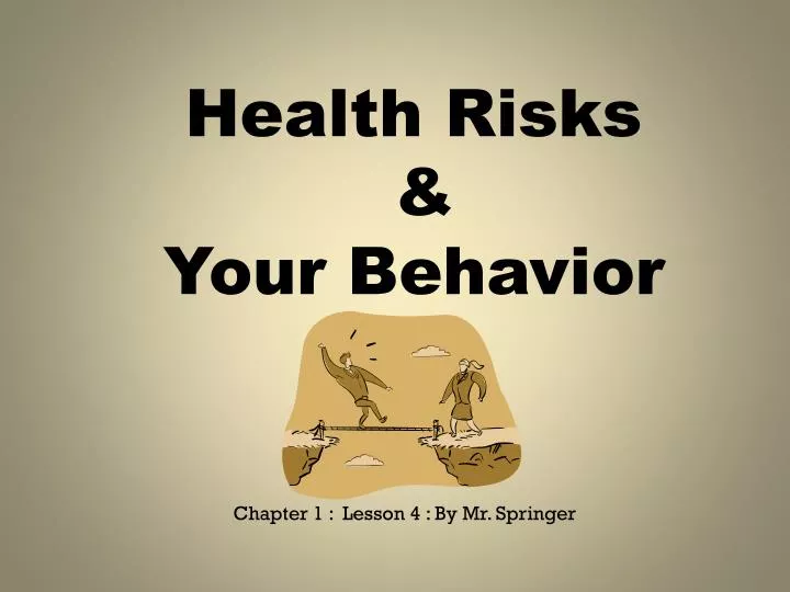 health risks your behavior