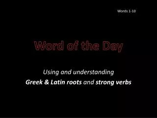 Word of the Day