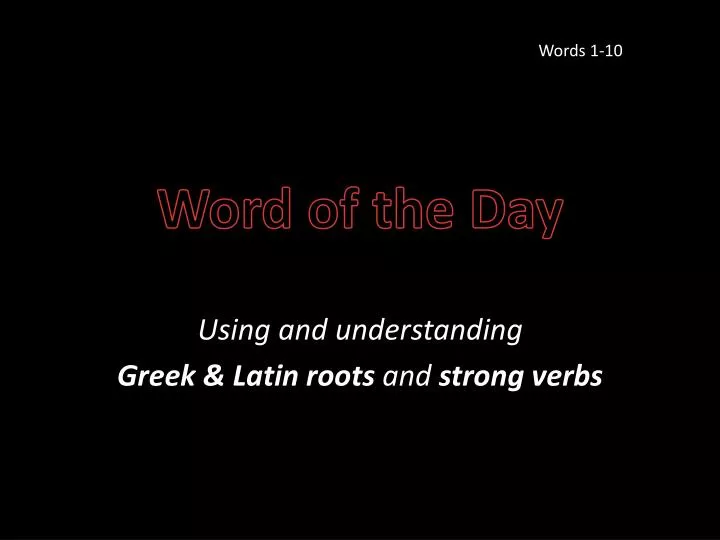 word of the day