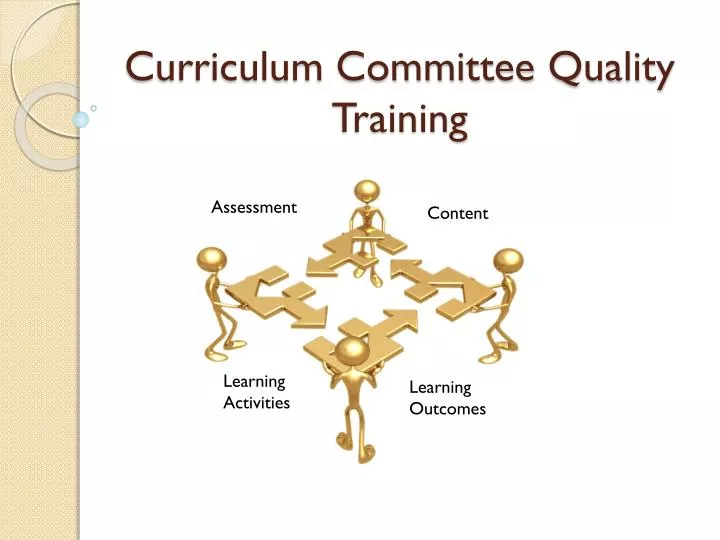 curriculum committee quality training