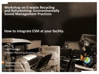 How to integrate ESM at your facility.