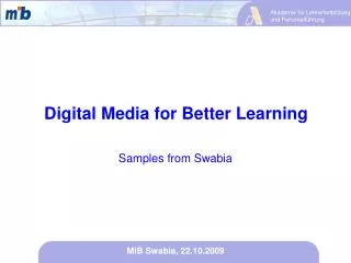 Digital Media for Better Learning