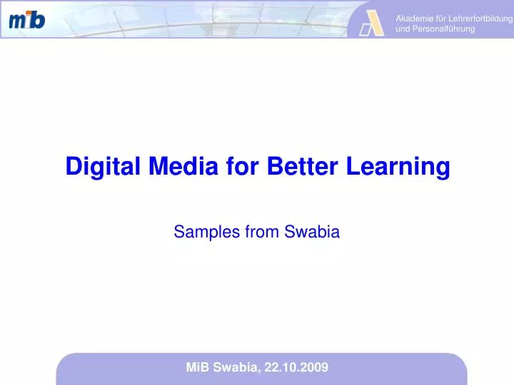 digital media for better learning