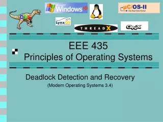 EEE 435 Principles of Operating Systems