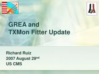 GREA and TXMon Fitter Update