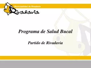 programa de salud bucal partido de rivadavia