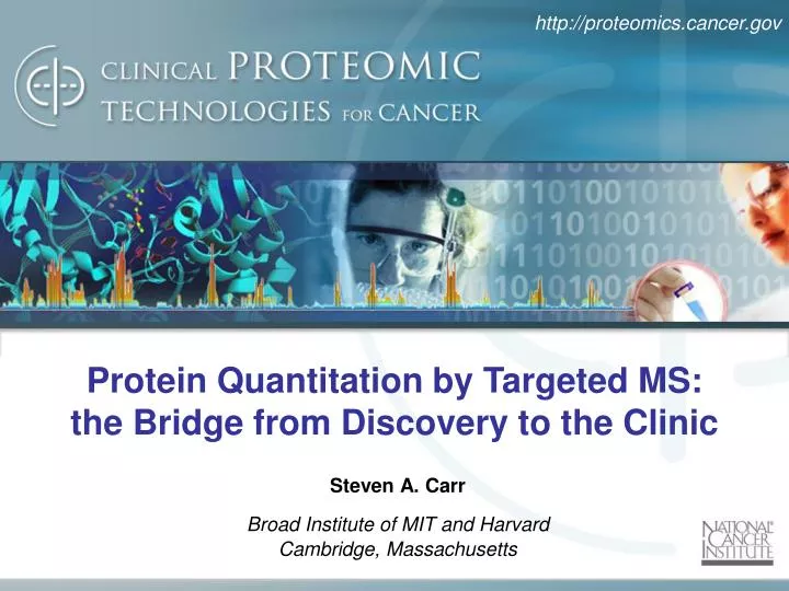 protein quantitation by targeted ms the bridge from discovery to the clinic