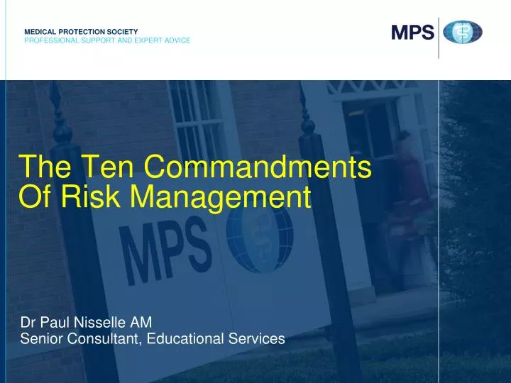 the ten commandments of risk management