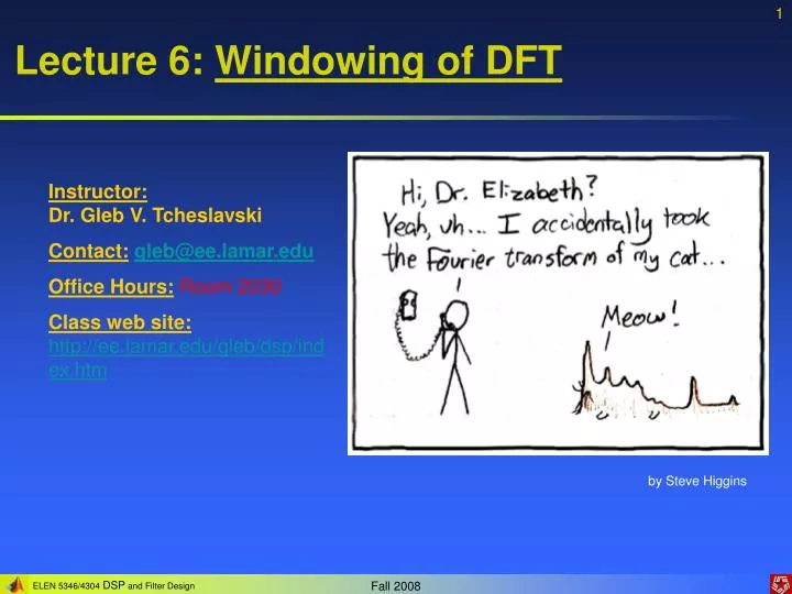 lecture 6 windowing of dft