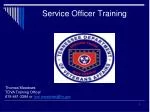 Service Officer Training