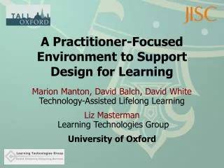 A Practitioner-Focused Environment to Support Design for Learning