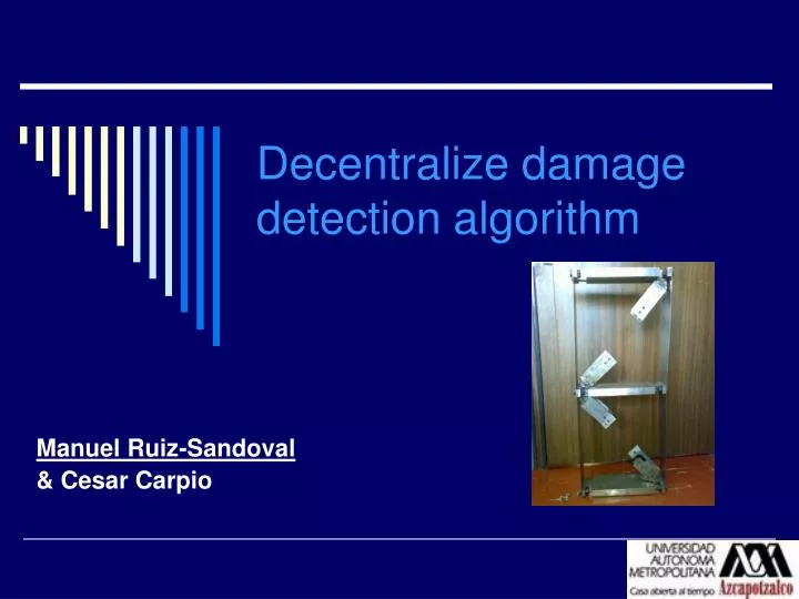 decentralize damage detection algorithm