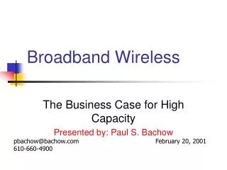 Broadband Wireless