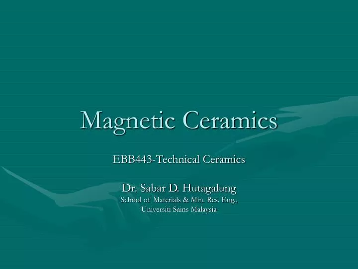 magnetic ceramics