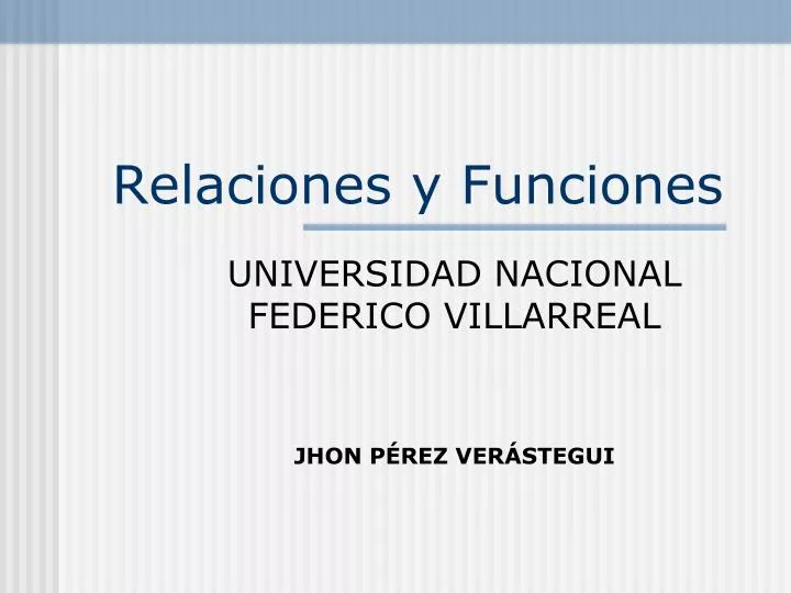 relaciones y funciones