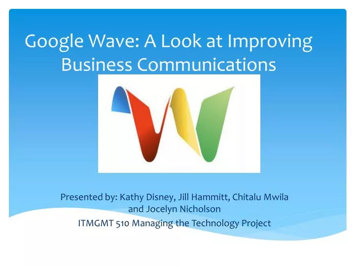 google wave a look at improving business communications