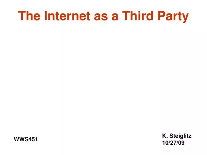 the internet as a third party