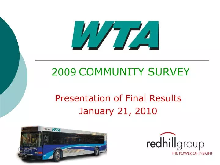 2009 community survey presentation of final results january 21 2010