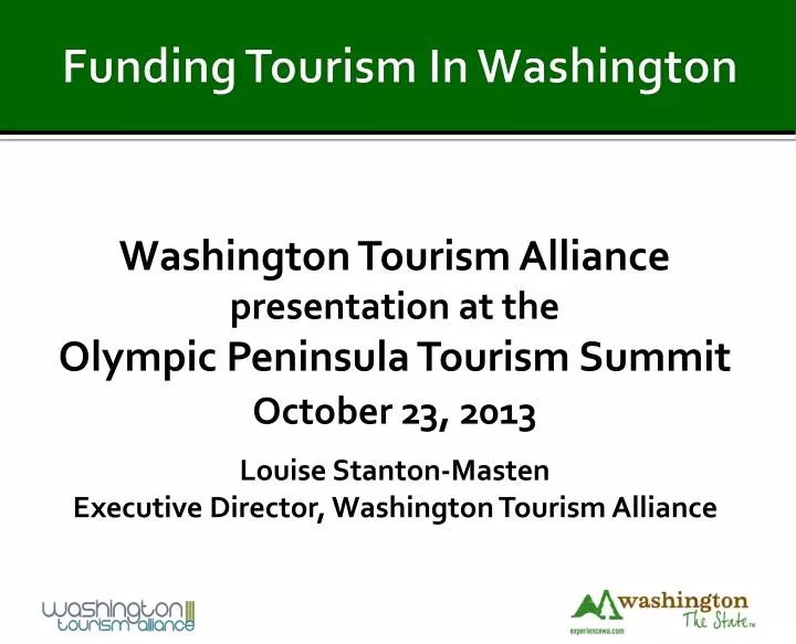 funding tourism in washington