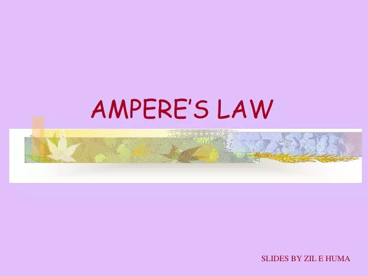 ampere s law