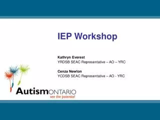 IEP Workshop