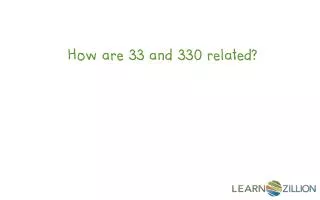 How are 33 and 330 related?