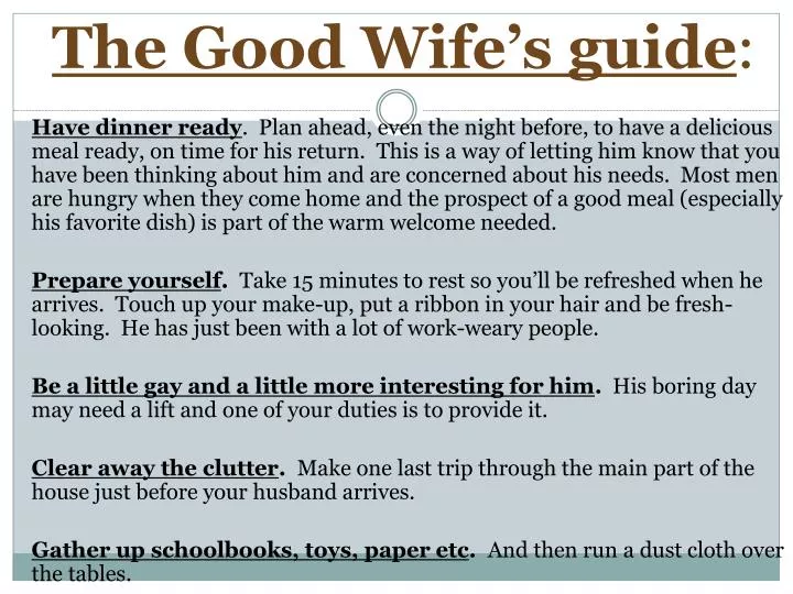 the good wife s guide