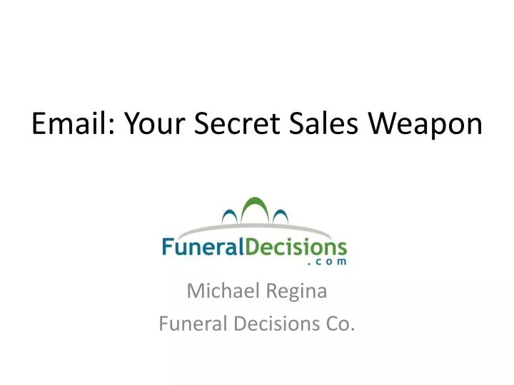 email your secret sales weapon